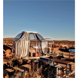 Maison <span class=keywords><strong>d</strong></span>ôme extérieure en polycarbonate personnalisée XBH tentes de luxe pour la plage et le glamping pour hôtel resort <span class=keywords><strong>villa</strong></span> verte avec salle de bain - Product Image 5