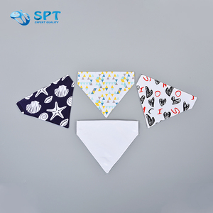 شخصية بيضاء التسامي الكلب البوليستر العصابات الفراغات الحيوانات الأليفة وشاح طباعة الكلب مريلة - Product Image 6