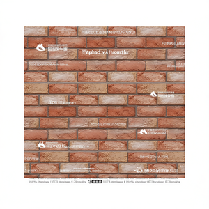 Paneles de pared 3D autoadhesivos con diseño de ladrillo rojo, azulejos de metro removibles, pegatinas de pared para decoración del hogar. - Product Image 1