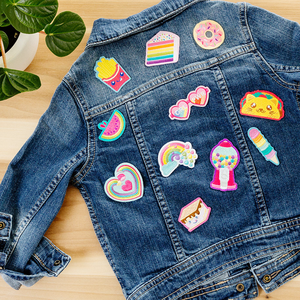 Verschiedene Vollständig Bestickte Maßgeschneiderte Aufbügel- und Aufnäh-Cartoon-<span class=keywords><strong>Patches</strong></span> in Herz- und Blumenform aus Filzstoff für Hüte & Kleidung - Product Image 6