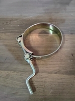 Collier de serrage industriel robuste en acier zingué réglable à double ligne pour tuyaux de 51 mm de diamètre, norme impériale, OEM