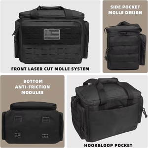 Molle Duffle Tactical Gun Range Bag avec 6 emplacements pour magazines Sac à bandoulière de tir pour accessoires de chasse Outils Sac de messager pour hommes - Product Image 3