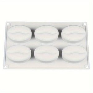Silicone Coffee Bean Mold 6 Cavity For Chocolate Baking Ice Cube Candy Making - Product Image 3