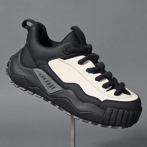 Spring and Autumn Leisure Trend Steel Toe Lace-up Hiking <b>Shoes</b> Factory Use <b>Deodorant</b> Wear Thin Fashion Light Soft Sole - Product Image 2