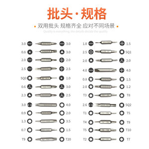 ชุดไขควงความแม่นยำสูง 48 in 1 พร้อมหัวแม่เหล็ก สแตนเลสสตีล เครื่องมือซ่อมแซมอเนกประสงค์สำหรับอุปกรณ์อิเล็กทรอนิกส์และเครื่องใช้ไฟฟ้า - Product Image 1