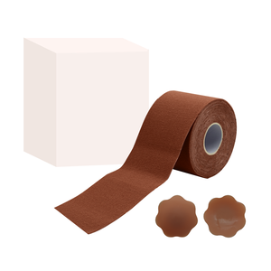 Bande adhésive liftante sans bretelles pour poitrine, BoobTape pour grandes poitrines, cache-tétons athlétiques tendance, bonnets A-G, Spandex/Coton - Product Image 1