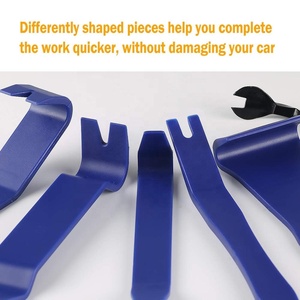 8 pcs bleu couleur <span class=keywords><strong>De</strong></span> Garniture <span class=keywords><strong>De</strong></span> <span class=keywords><strong>Voiture</strong></span> Audio Radio Porte Panneau Retrait Outil <span class=keywords><strong>De</strong></span> Levier pour Installer et Retirer Des Attaches, clips, Garnitures, Moulage - Product Image 6