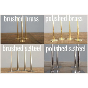 WEKIS Pieds de meubles en épingle à cheveux modernes en métal noir pour salle à manger banc de bureau café salle à manger et Restaurant Table d'extrémité pieds de Table d'appoint - Product Image 6