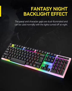 ชุดคอมโบเกมมิ่งแบบมีสาย 4IN1 TF240 พร้อมไฟแบ็คไลท์  ประกอบด้วย หูฟัง แผ่นรองเมาส์ <span class=keywords><strong>คี</strong></span>ย์บอร์ดแบบมีสาย ไฟ LED RGB  ขายส่งจากโรงงาน - Product Image 4