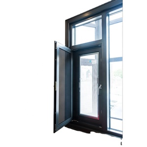 Serrure en aluminium et verre Grille moderne en polycarbonate incurvé français Conception haut et bas Moteur à cadre gambien pour fenêtre coulissante - Product Image 3