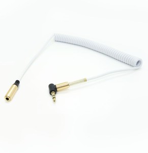 ชายหญิงโลหะฤดูใบไม้ผลิโค้ง<span class=keywords><strong>หัว</strong></span><span class=keywords><strong>3.5</strong></span>มิลลิเมตร <span class=keywords><strong>Aux</strong></span> เสริมฤดูใบไม้ผลิเสียงส่วนต่อขยายสาย - Product Image 6