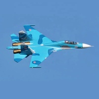 Kit de chasseur RC FMS SU-27 Twin 70mm EDF PNP avec deux ESC 80A, performances à grande vitesse, modèle de loisir