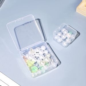 Square Transparent Plastic Storage <b>Box</b> <b>Small</b> Size Covered Jewelry Desktop Organizer Container For Earplugs Spare Parts Fishing - Product Image 4