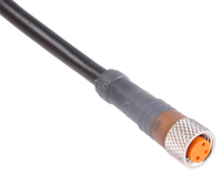 Interrupteur automatique D-sac50, 5 m de long, 3, M8, prise droite vers prise femelle non terminée, chlorure de polyvinyle, IP67, série D-sa pour PLC