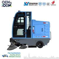 Balayeuse électrique extérieure - Machine professionnelle de nettoyage des routes et des rues, camion balayeuse pour le nettoyage de grandes surfaces