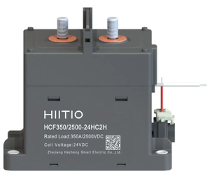 Contactor de Alto Voltaje HCF350 con Certificación CE CB, Relé de 350A 2500VDC, Bobina de Cerámica Cuadrada, Voltaje de 24Vdc - Product Image 2