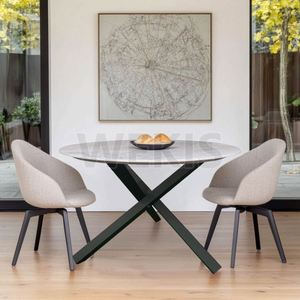 WEKIS Black Powder Coated Steel Industrial Spider <b>Table</b> Legs DIY Assembly Dining <b>Table</b> Furniture Legs - Product Image 5