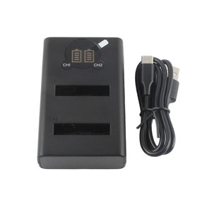 Caricabatterie NB-6L per Fotocamere Serie IXUS/ELPH/SX/SD/<span class=keywords><strong>S</strong></span>/D, Protezione Intelligente, Doppio Slot, Porta Type-<span class=keywords><strong>C</strong></span>, Indicatore LED, Multifunzionale - Product Image 1