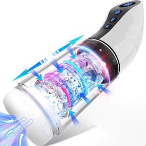Vibradores de 9 Frecuencias con Movimiento de Empuje, Rotación y Succión para <span class=keywords><strong>Fleshlight</strong></span>, Juguete Sexual para Hombres, Masturbador Automático, Juguetes Sexuales para Hombres - Product Image 4