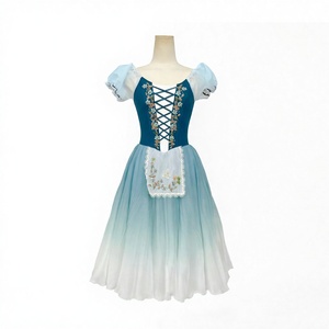 Costume de performance de ballet professionnel pour femme adulte, modèle « Fille Incontrôlable <span class=keywords><strong>Ge</strong></span> Bailiya », avec longue jupe en tulle brodée - Product Image 1