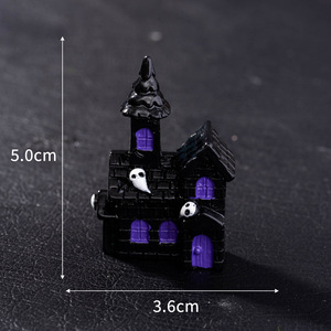 Décorations d'Halloween miniatures : momie, sorcier, monstre sans visage, fantôme, figurines de citrouille, ornements en boîte surprise - Product Image 5