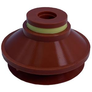 Ventosa de Vacío VB40 KX-40, Fuerza de 500 N, Brida Estándar, Liberación Neumática con Tirador, Duradera, Color Rojo - Product Image 1