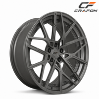 Nouvelles jantes en alliage d'aluminium forgé CF Aerospace 20-22 pouces 5x112 73.1 compatibles avec Taycan J1 Macan 95B EV SUV, design maillé haute performance
