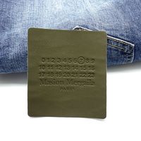Logo en relief personnalisé insigne de marque en cuir PU Jean vêtements grandes étiquettes étiquette pour sacs vêtement