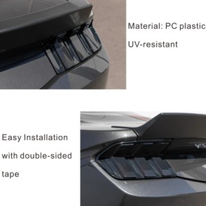ฝาครอบไฟท้ายสีดำรมควัน 2 ชิ้น สำหรับฟอร์ด มัสแตง S650 ปี 2024 2025  ชุดป้องกันไฟท้าย  ตกแต่งภายนอก - Product Image 5