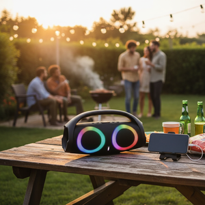 Grande altoparlante Bluetooth portatile con luci RGB, sistema audio Wireless, telefono cellulare universale e dispositivo Bluetooth - Product Image 3