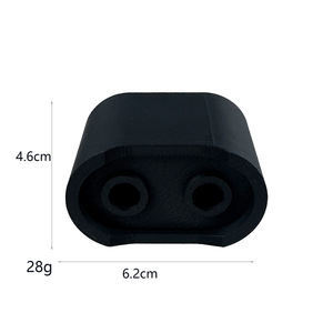 Portaspazzolini con Contenitore, Design Moderno Ovale in Plastica, Portaspazzolini Autoportante - Product Image 3