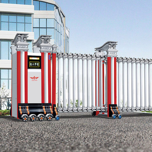 Porte de sécurité pliante automatique en acier inoxydable de qualité supérieure à ouverture coulissante <span class=keywords><strong>pour</strong></span> la protection extérieure des appartements, des hôtels, des hôpitaux et des centres commerciaux. - Product Image 5