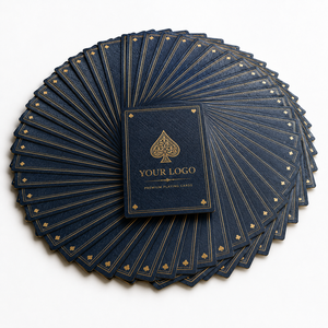 Cartas de Póker de Lujo con Lámina Dorada, Juego de Cartas Personalizadas Premium en Caja de Regalo, Embalaje Personalizado al por Mayor, Cartas de PVC - Product Image 3