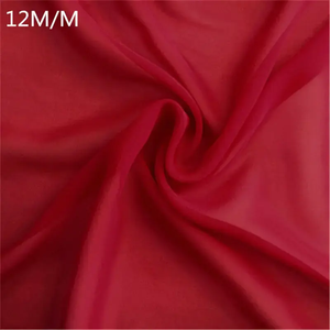 Bonne texture <span class=keywords><strong>prix</strong></span> en gros doux 100% pure soie Georgette tissu teint uni pour fille belle Saree - Product Image 2