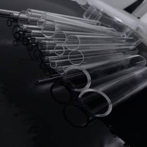 Tubo de Quartzo Transparente Polido a Fogo, Aberto dos Dois Lados, Tubo de Quartzo de Vidro Claro - Product Image 5