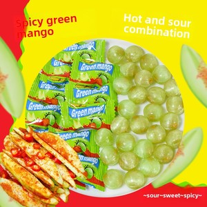 ลูกอมมะม่วงเขียวรสหวานอมเปรี้ยวเผ็ดฉ่ำ [เผ็ดมาก] แพ็คใหญ่ ขนมขบเคี้ยวสำหรับเด็กนักเรียนในห้องเรียน - Product Image 6