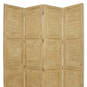 HMS 76 \ "X 84 \" schermo in legno nero moderni antichi Art déco divisori mobili con pannelli incisi e curve per la decorazione - Product Image 3