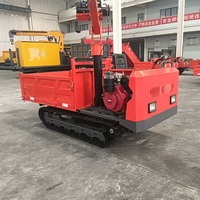 Dumper sur chenilles 2 tonnes à moteur EPA entièrement fonctionnel, à entraînement hydraulique, pour l'exploitation forestière, le jardinage et l'usage domestique