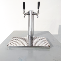 Machine à refroidir et distribuer la bière pression en acier inoxydable de qualité commerciale, avec tour de tapotage et robinets, système de refroidissement par air intégré, pour 2 à 8 fûts