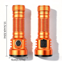 Lampe de poche LED haute puissance, boîtier en alliage d'aluminium, torche tactique Portable, Rechargeable par USB, pour la chasse en plein air et le camping