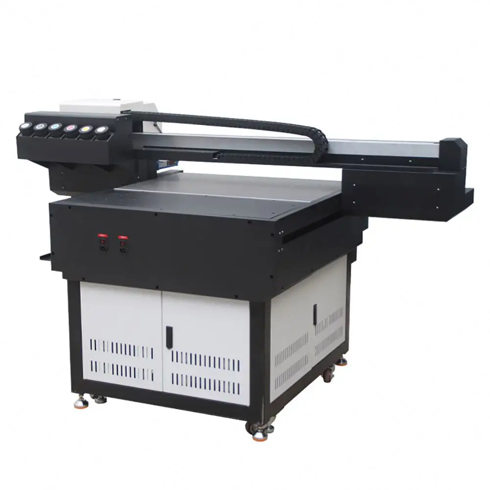 Latest Large Format UV Inkjet Flatbed Printer 3D varnish Effect UV Led Printing Machine 9060 uv printer Phone Case printers
