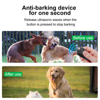 Mini Répulsif Canin Ultrasonique Portable et Rechargeable, Étanche, Multifonctionnel, Sûr, à Contrôle Automatique, Anti-Aboiement, Garantie 1 An