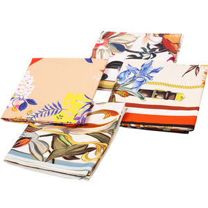 Sciarpa in Puro <span class=keywords><strong>Cotone</strong></span> 90*90cm, Vendita all'Ingrosso/Personalizzata, <span class=keywords><strong>Bandana</strong></span> Economica e alla Moda per Donne, Novità 2026 - Product Image 1