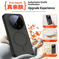 Étui de téléphone portable magnétique antichoc deux en un, bord doux givré, vague, protection de l'objectif pour Xiaomi 17 Ultra/Honor 500 Ins