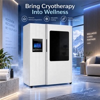Chambre de cryothérapie à l'azote liquide pour tout le corps avec sortie d'azote réglable et plateforme élévatrice
