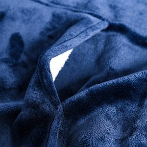 Couverture à capuche tricotée unie en flanelle sherpa 100 % polyester, super douce et surdimensionnée, idéale pour l'hiver – Meilleure vente - Product Image 2