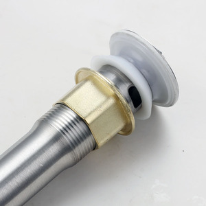 Desagüe de fregadero de acero inoxidable de 2.8 pulgadas con conexión por compresión, diseño moderno, fácil instalación para grifo de lavabo - Product Image 2