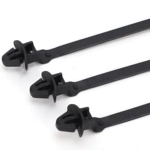 5.2*150mm Precision Fixing: Push Mount Cable Zip Ties With High Tensile Strength In Self-Locking Nylon PA66