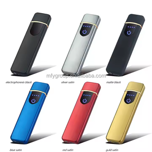 Encendedor de Cigarrillos Electrónico Recargable por USB, Sin Llama, Táctil, a Prueba de Viento, de Metal y con Logotipo Personalizado - Product Image 5