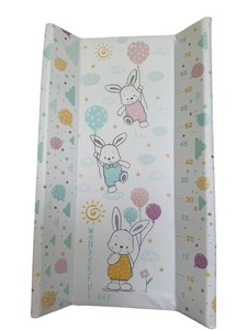Soft Padded Crib‑Mounted Nappy <b>Changing</b> Tray with Sturdy MDF Border and Protective PVC Layer for Newborn Diaper - Product Image 3